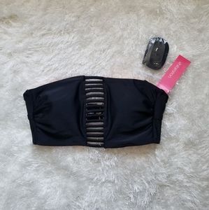 Xhilaration Strapless Bikini Top in Black